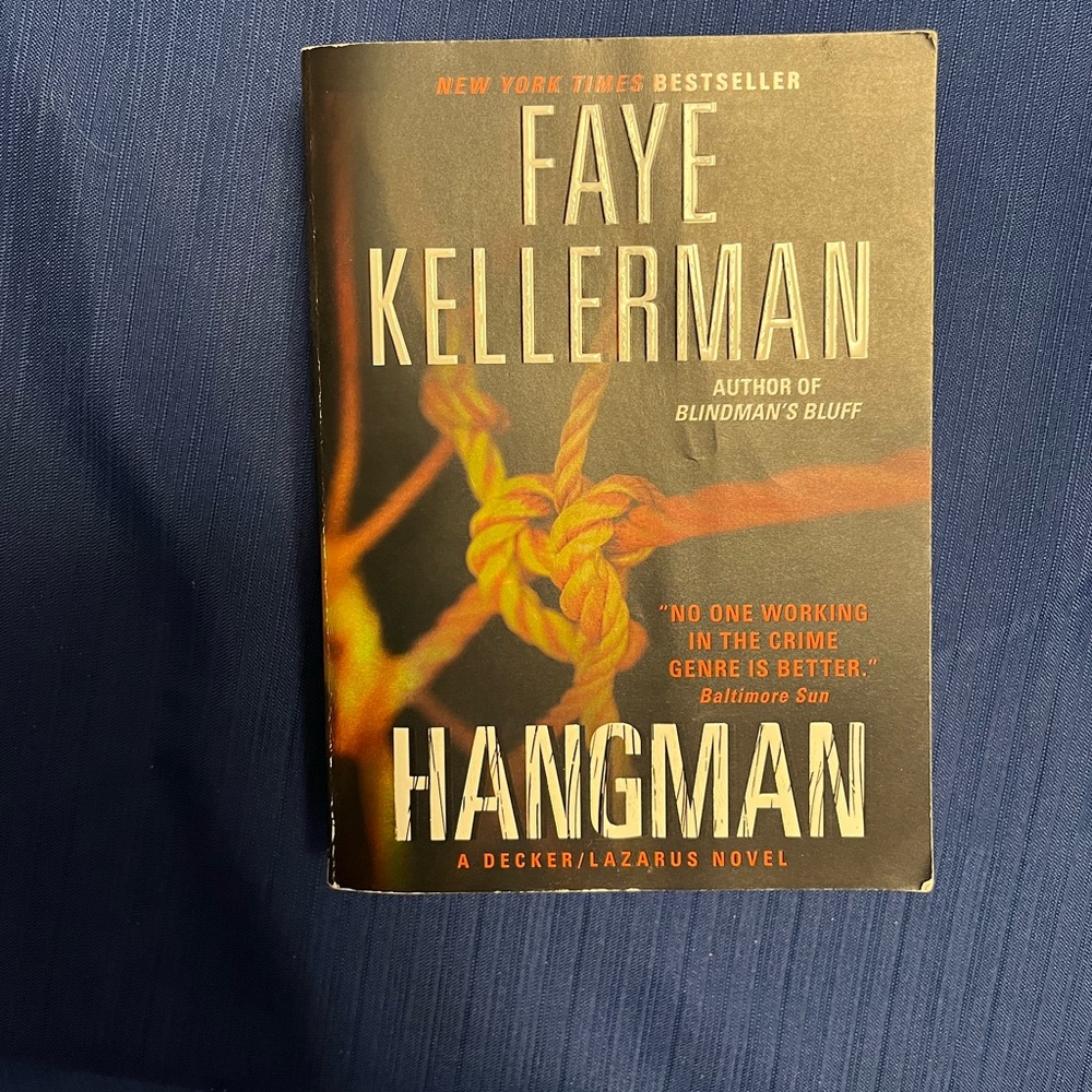 Hangman by Faye Kellerman, paperback novel, paperback book